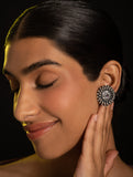 Pure Silver Traditional Maharashtrian Earrings - Kusum Mandala