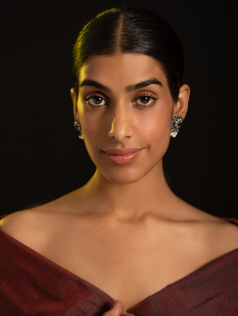 Pure Silver Traditional Maharashtrian Earrings - Kusum Roop