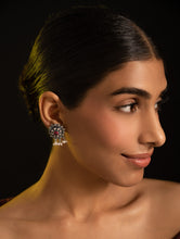 Load image into Gallery viewer, Pure Silver Traditional Maharashtrian Earrings - Kusum Roop
