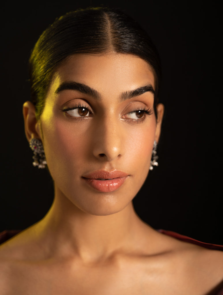 Pure Silver Traditional Maharashtrian Earrings - Layani