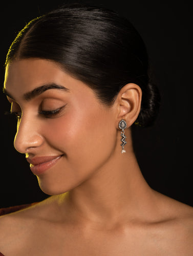 Pure Silver Traditional Maharashtrian Earrings - Leher