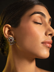 Pure Silver Traditional Maharashtrian Earrings - Manjiri