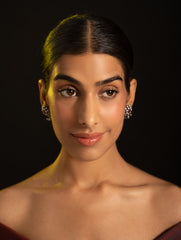 Pure Silver Traditional Maharashtrian Earrings - Manjiri