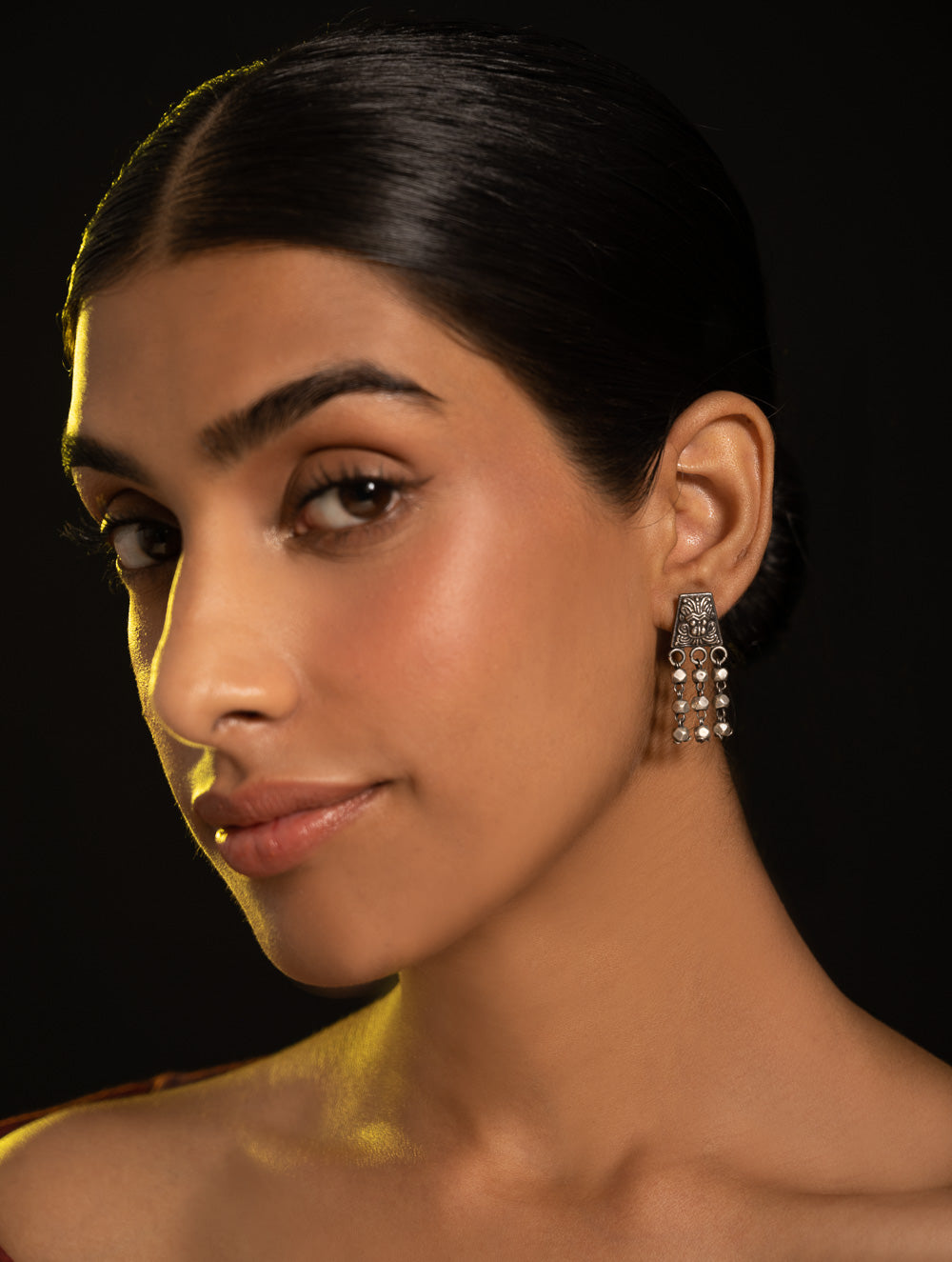 Load image into Gallery viewer, Pure Silver Traditional Maharashtrian Earrings - Mohanmal