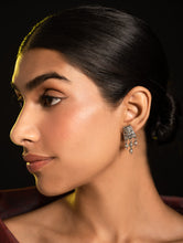 Load image into Gallery viewer, Pure Silver Traditional Maharashtrian Earrings - Mohanmal Studs
