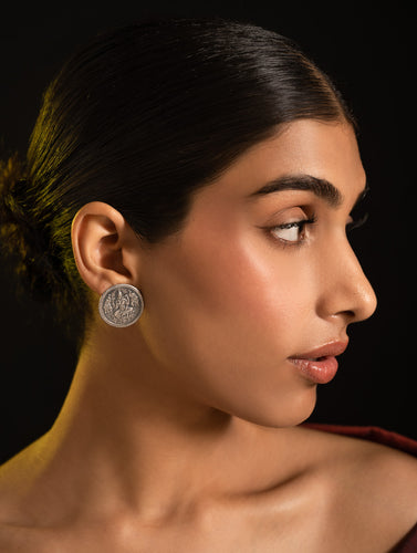 Pure Silver Traditional Maharashtrian Earrings - Mohar