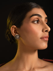 Pure Silver Traditional Maharashtrian Earrings - Phool Mandala