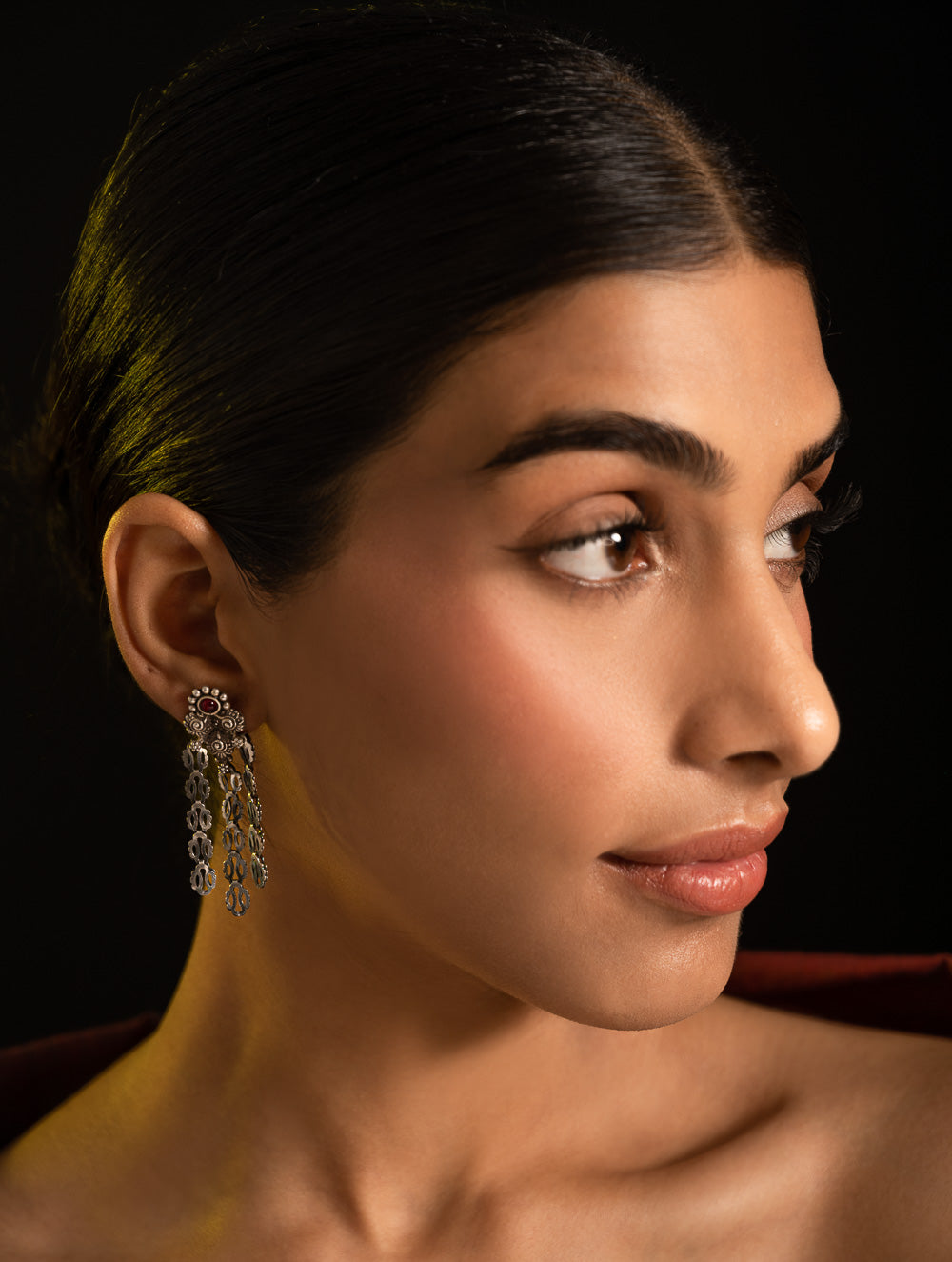 Pure Silver Traditional Maharashtrian Earrings - Pohehaar