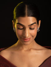 Load image into Gallery viewer, Pure Silver Traditional Maharashtrian Earrings - Shravani