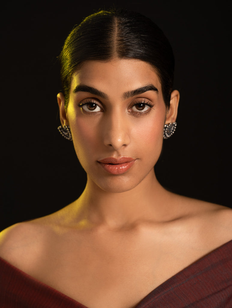 Pure Silver Traditional Maharashtrian Earrings - Soma's Crest