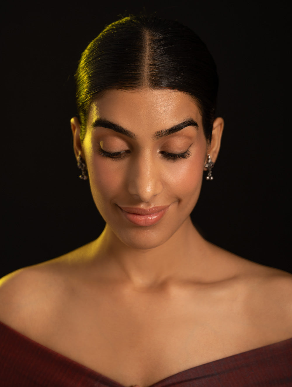 Load image into Gallery viewer, Pure Silver Traditional Maharashtrian Earrings - Tarakini Studs