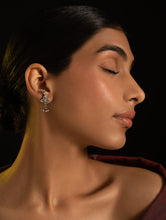 Load image into Gallery viewer, Pure Silver Traditional Maharashtrian Earrings - Tara?gan Studs