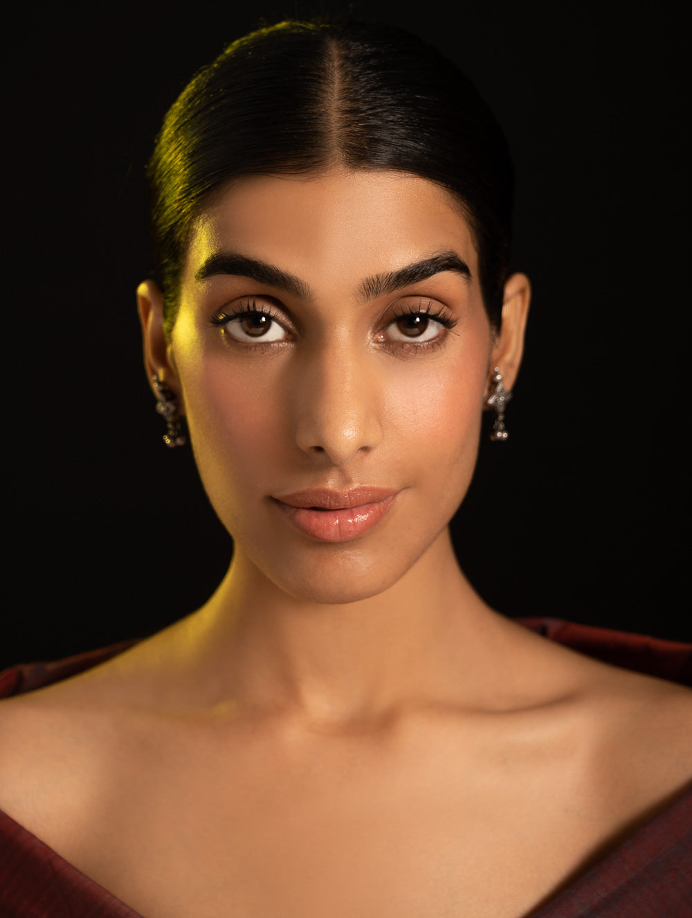 Pure Silver Traditional Maharashtrian Earrings - Tara?gan Studs
