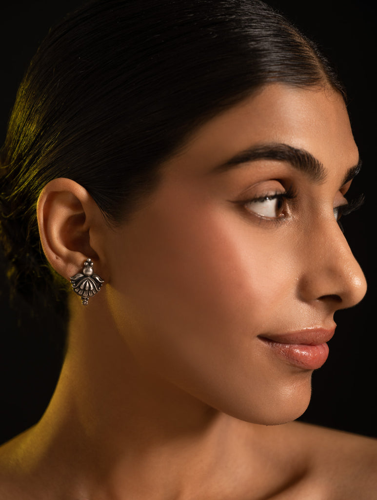 Pure Silver Traditional Maharashtrian Earrings - Taratamya