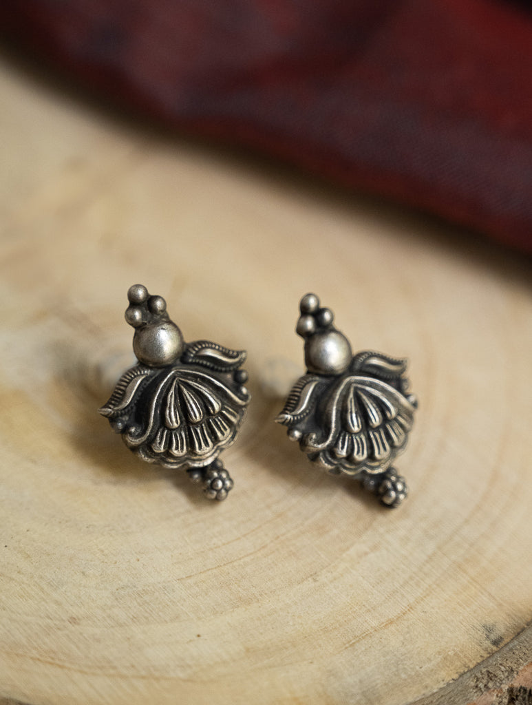 Pure Silver Traditional Maharashtrian Earrings - Taratamya