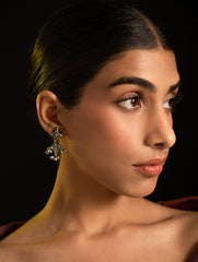 Pure Silver Traditional Maharashtrian Earrings - Taraveli 