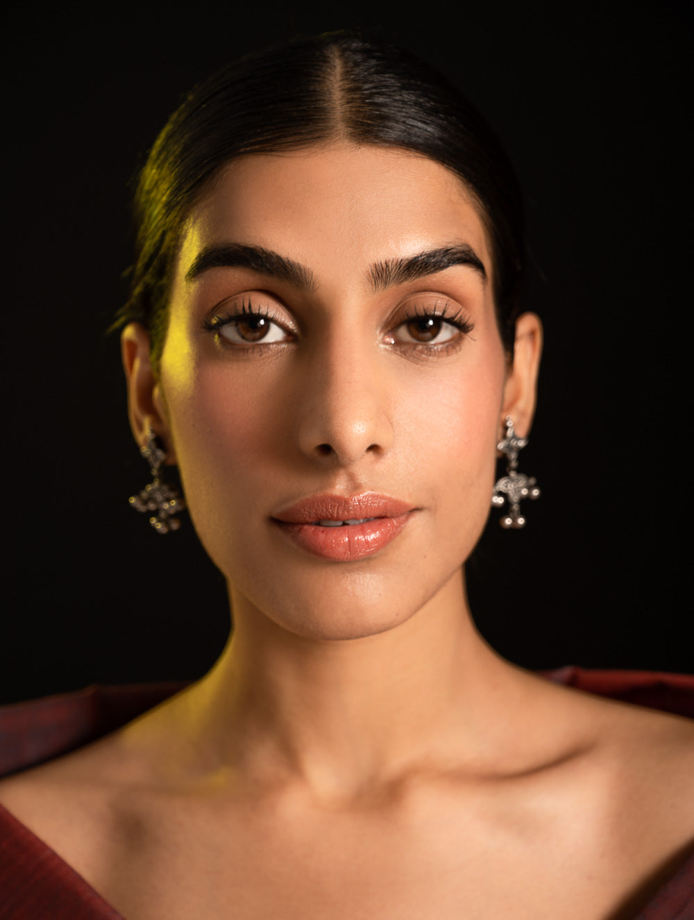 Pure Silver Traditional Maharashtrian Earrings - Taraveli 