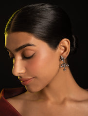 Pure Silver Traditional Maharashtrian Earrings - Taraveli 