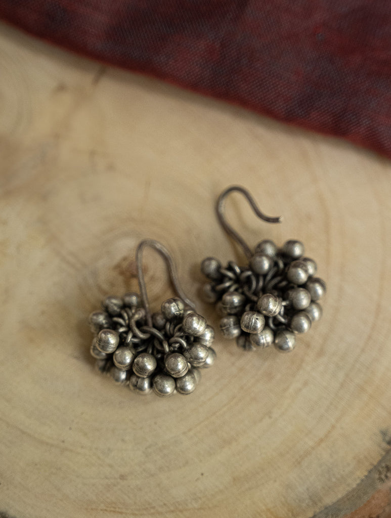 Pure Silver Traditional Maharashtrian Earrings - Vali