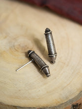 Load image into Gallery viewer, Pure Silver Traditional Maharashtrian Earrings - Vilasini Studs