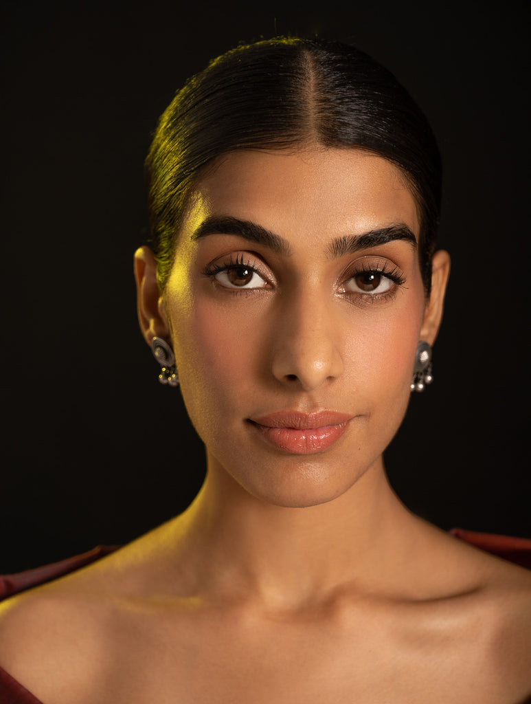 Pure Silver Traditional Maharashtrian Earrings -  Bindu Mandal