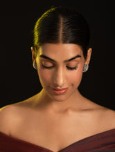 Load image into Gallery viewer, Pure Silver Traditional Maharashtrian Earrings -  Kusum Moti