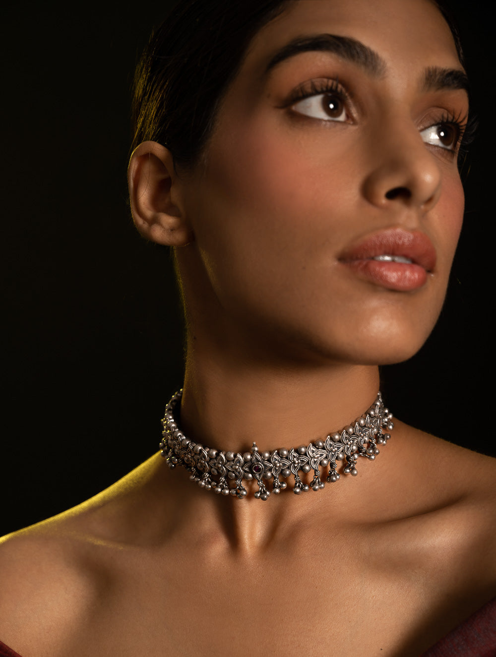 Load image into Gallery viewer, Pure Silver Traditional Maharashtrian Neckpiece - Belpaan