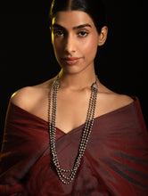 Load image into Gallery viewer, Pure Silver Traditional Maharashtrian Neckpiece - Mohanmal (Double String)