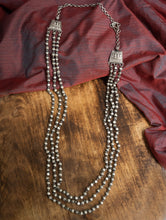 Load image into Gallery viewer, Pure Silver Traditional Maharashtrian Neckpiece - Mohanmal (Double String)