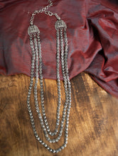 Load image into Gallery viewer, Pure Silver Traditional Maharashtrian Neckpiece - Mohanmal, Tri-String