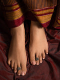 Pure Silver Traditional Maharashtrian Toe Rings - Kavyaang (Set of 2)