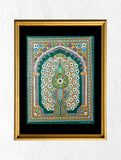 Rogan Art Painting with Frame- Indian Motifs