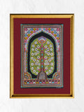 Rogan Art Painting with Frame - Abstract Door