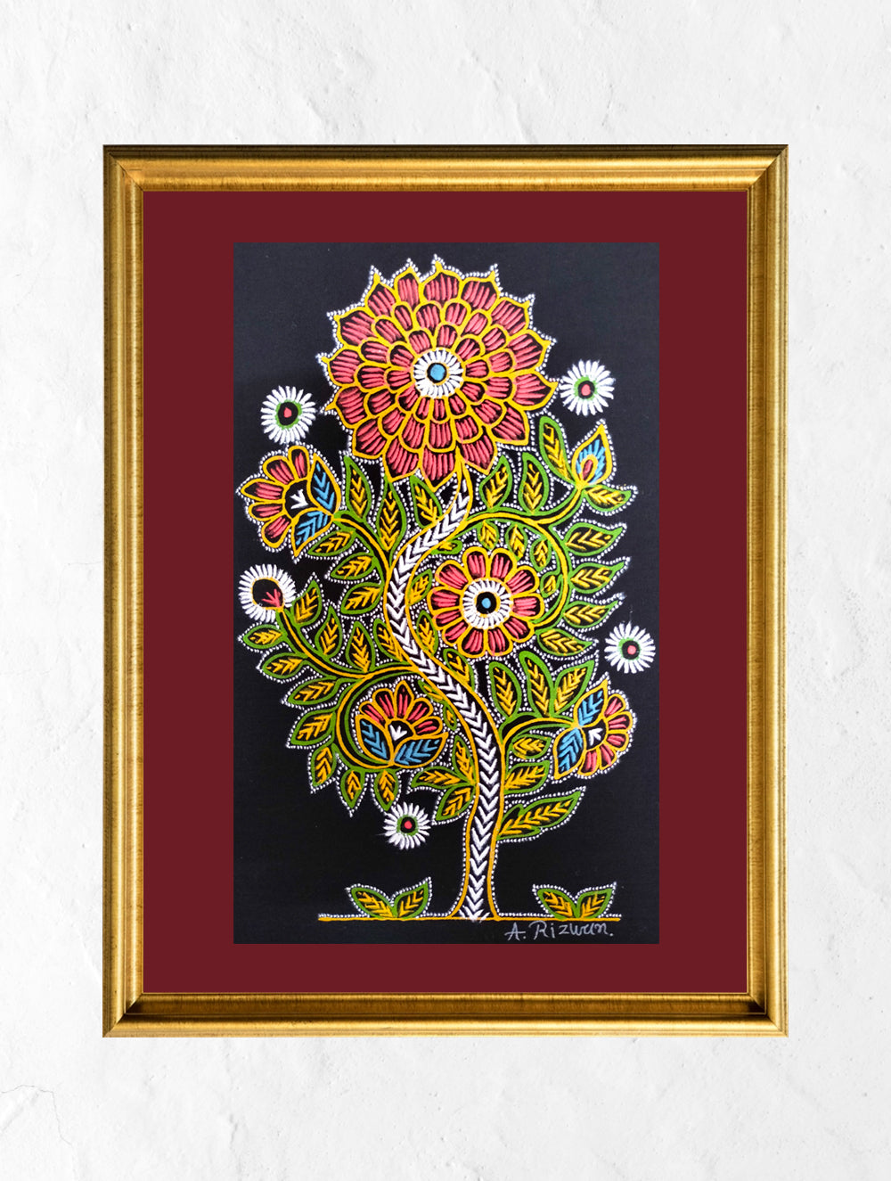 Load image into Gallery viewer, Rogan Art Painting with Frame - Flowering Tree