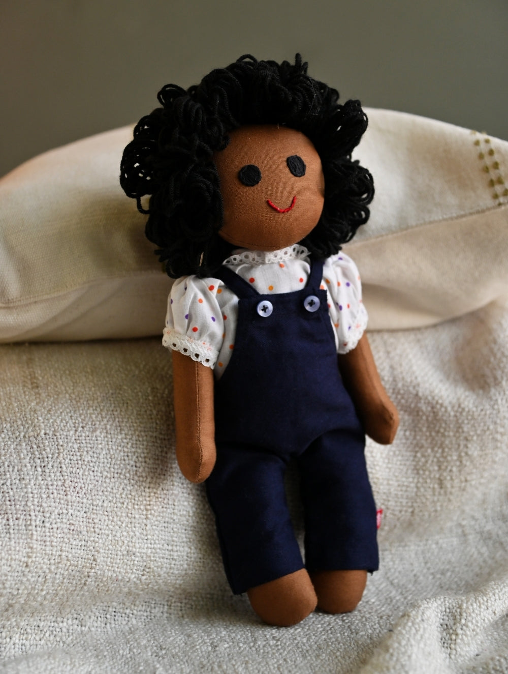 Artisan Handcrafted Fabric Kannama Doll - Myra