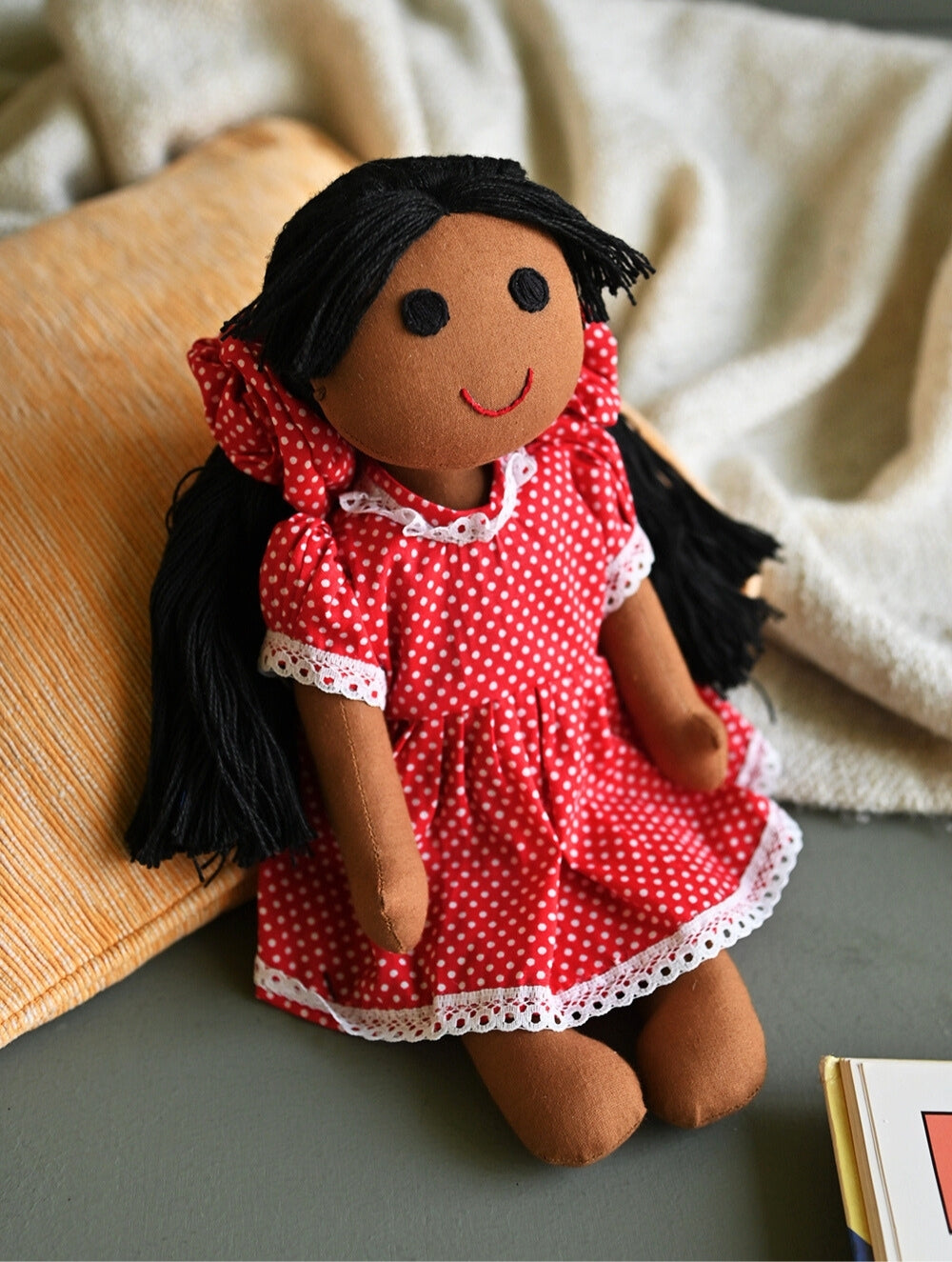 Artisan Handcrafted Fabric Kannama Doll - Bindu  