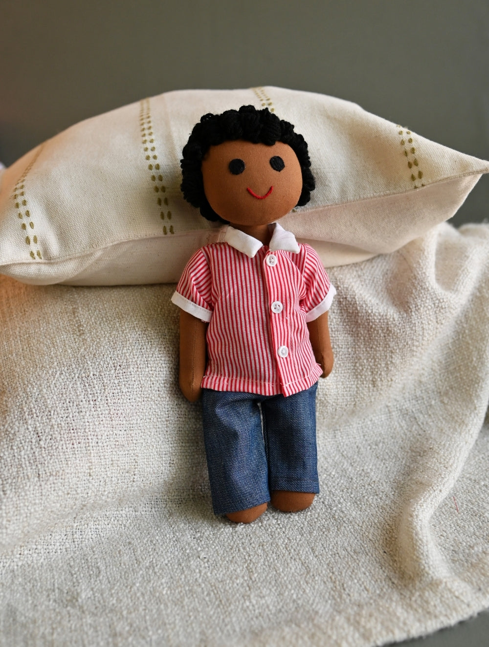 Artisan Handcrafted Fabric Kannama Doll - Arjun