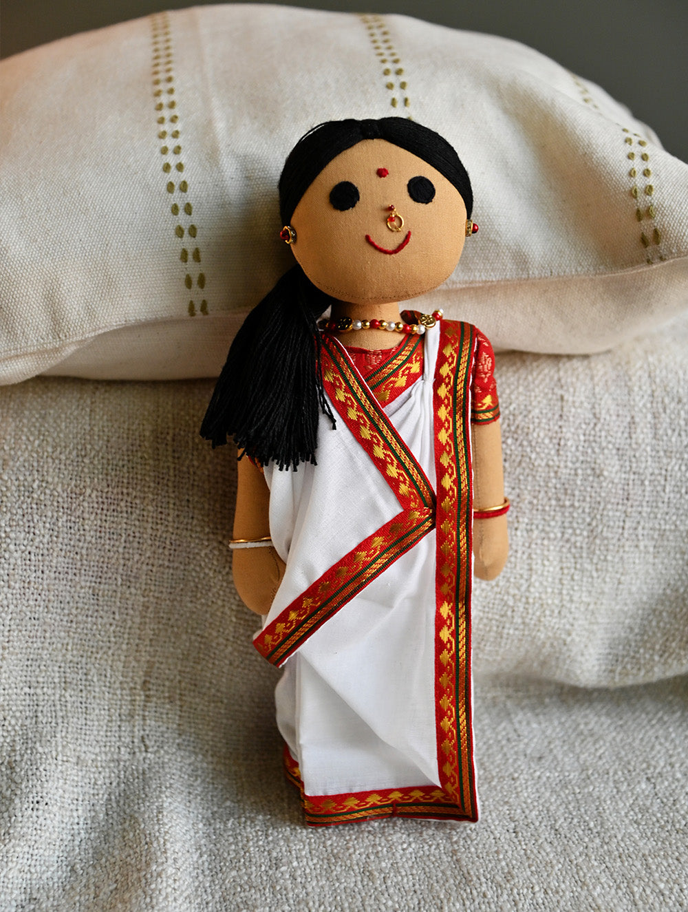Artisan Handcrafted Fabric Kannama Doll - Munmun