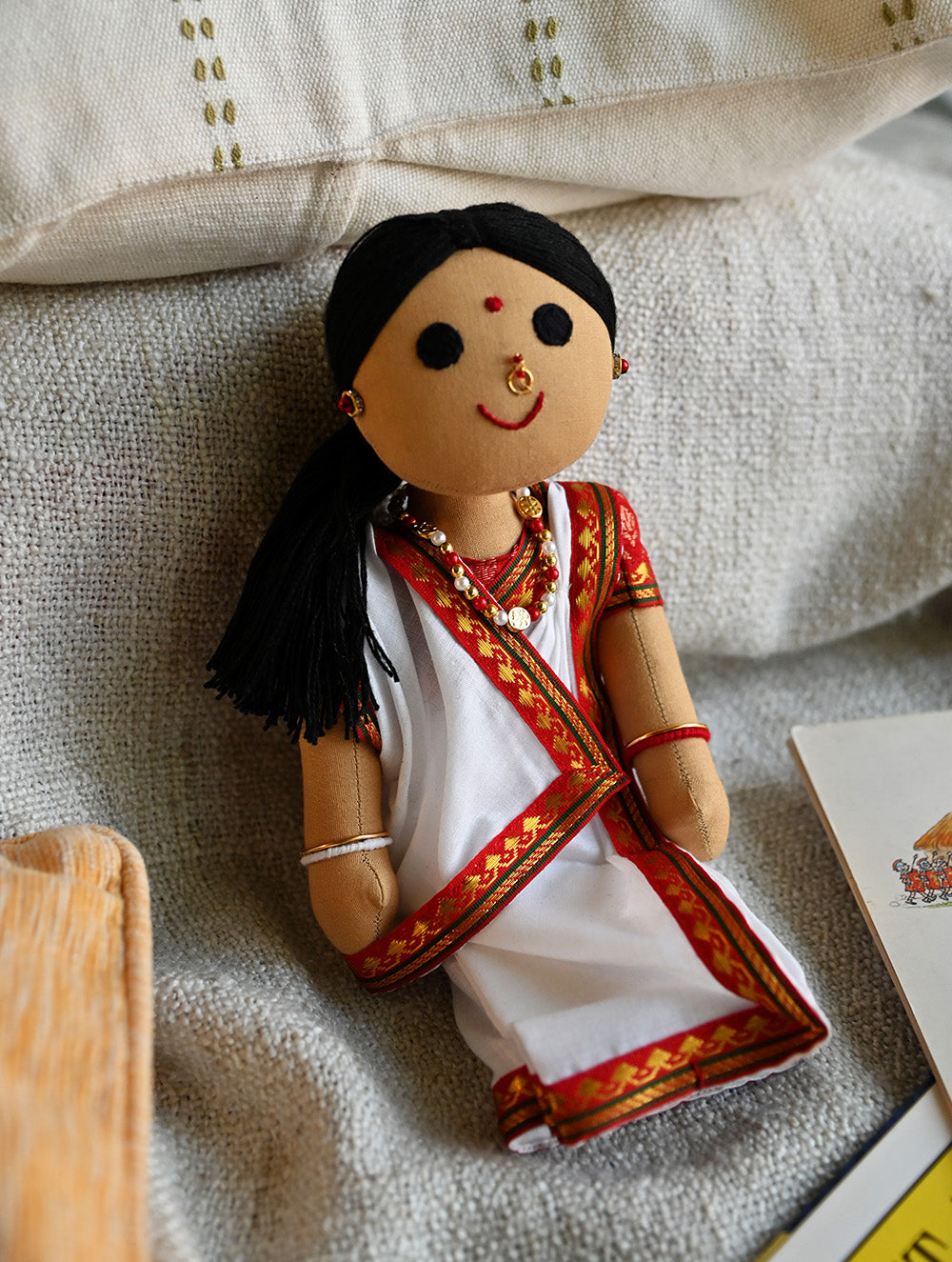 Artisan Handcrafted Fabric Kannama Doll - Munmun