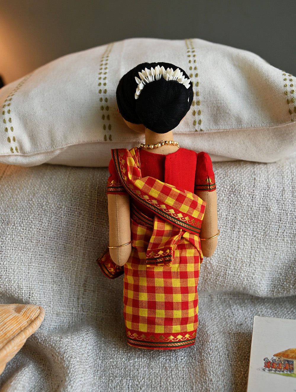 Artisan Handcrafted Fabric Kannama Doll - Ambujam Mami