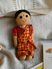 Artisan Handcrafted Fabric Kannama Doll - Ambujam Mami