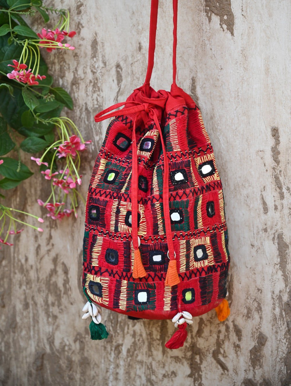 Handcrafted Lambani Potli Sling Bag - Nomad vibe