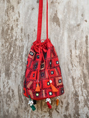 Handcrafted Lambani Potli Sling Bag - Colour Hues