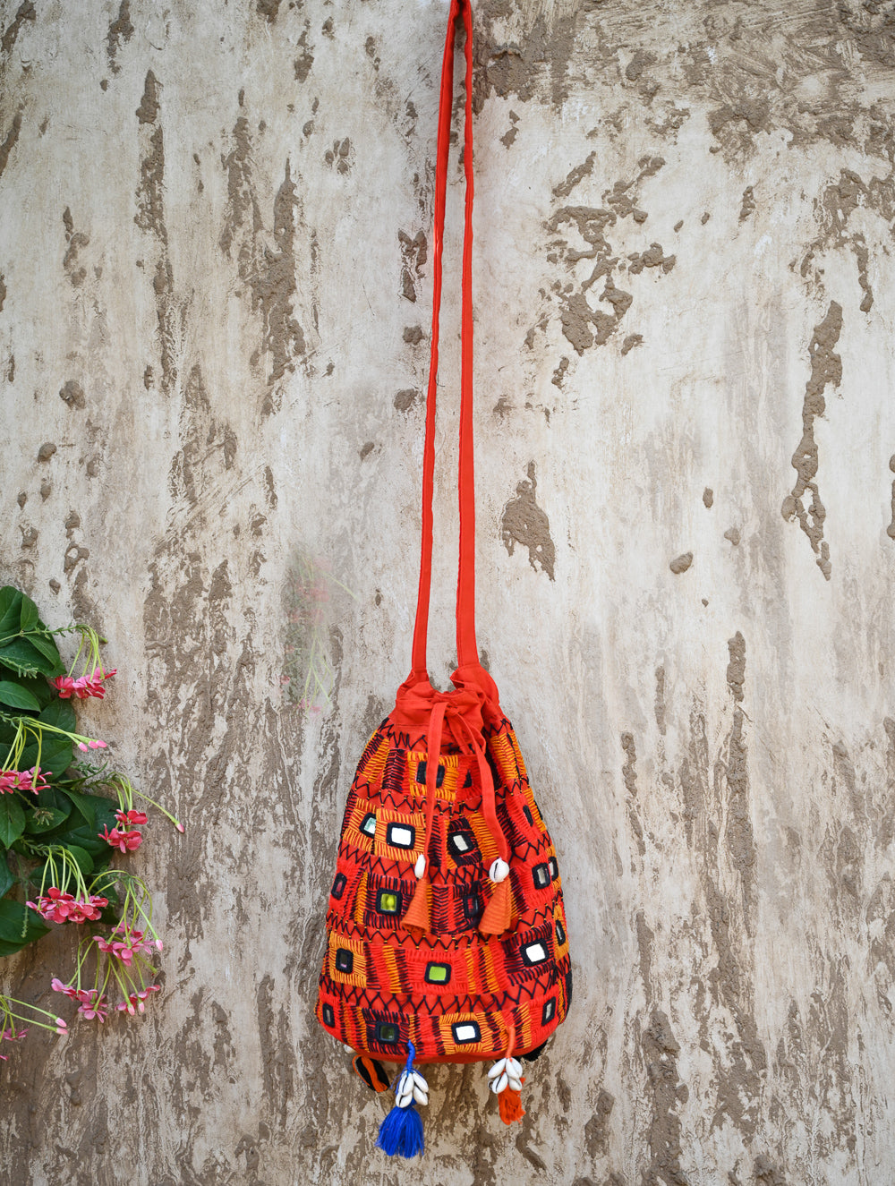 Handcrafted Lambani Potli Sling Bag- Sanchi