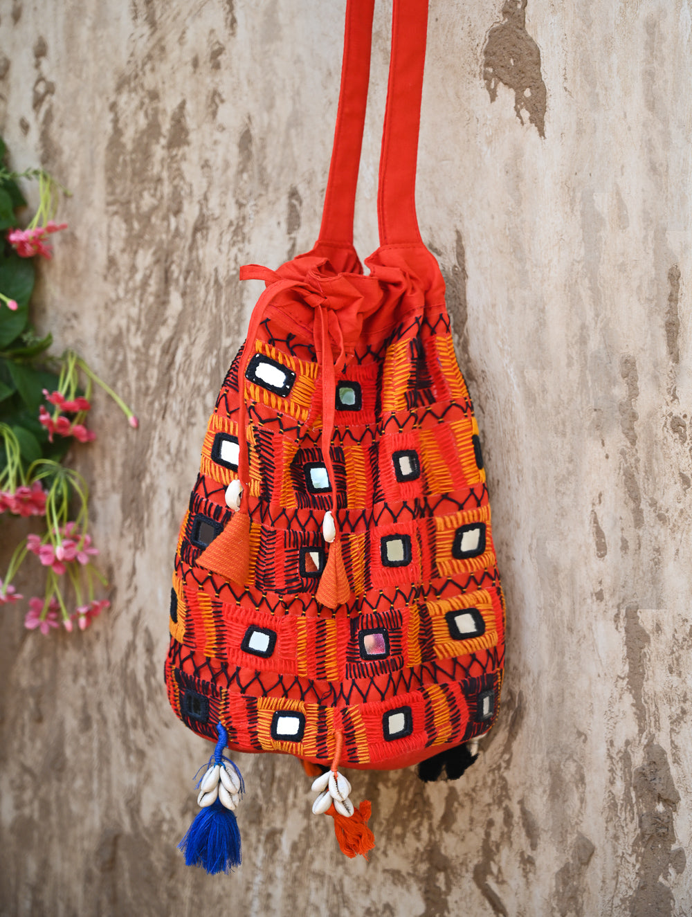 Handcrafted Lambani Potli Sling Bag- Sanchi