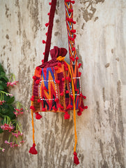 Handcrafted Lambani Potli Sling Bag - Vibrance