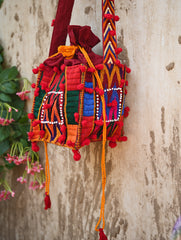 Handcrafted Lambani Potli Sling Bag - Wanderlust