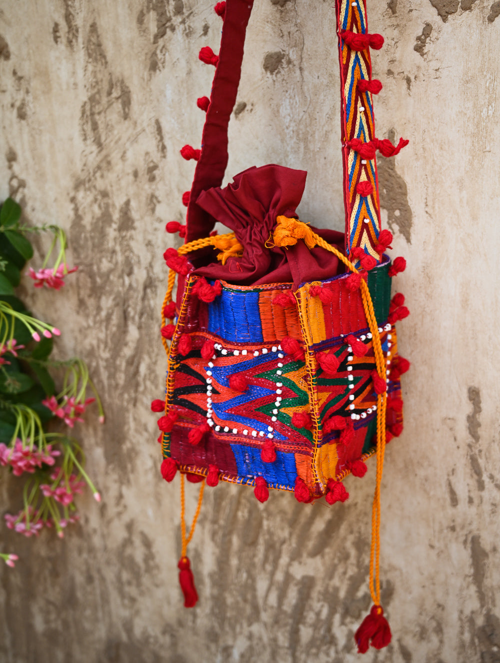 Handcrafted Lambani Potli Sling Bag - Nomads