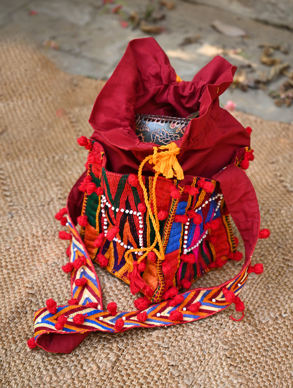 Handcrafted Lambani Potli Sling Bag - Nomads