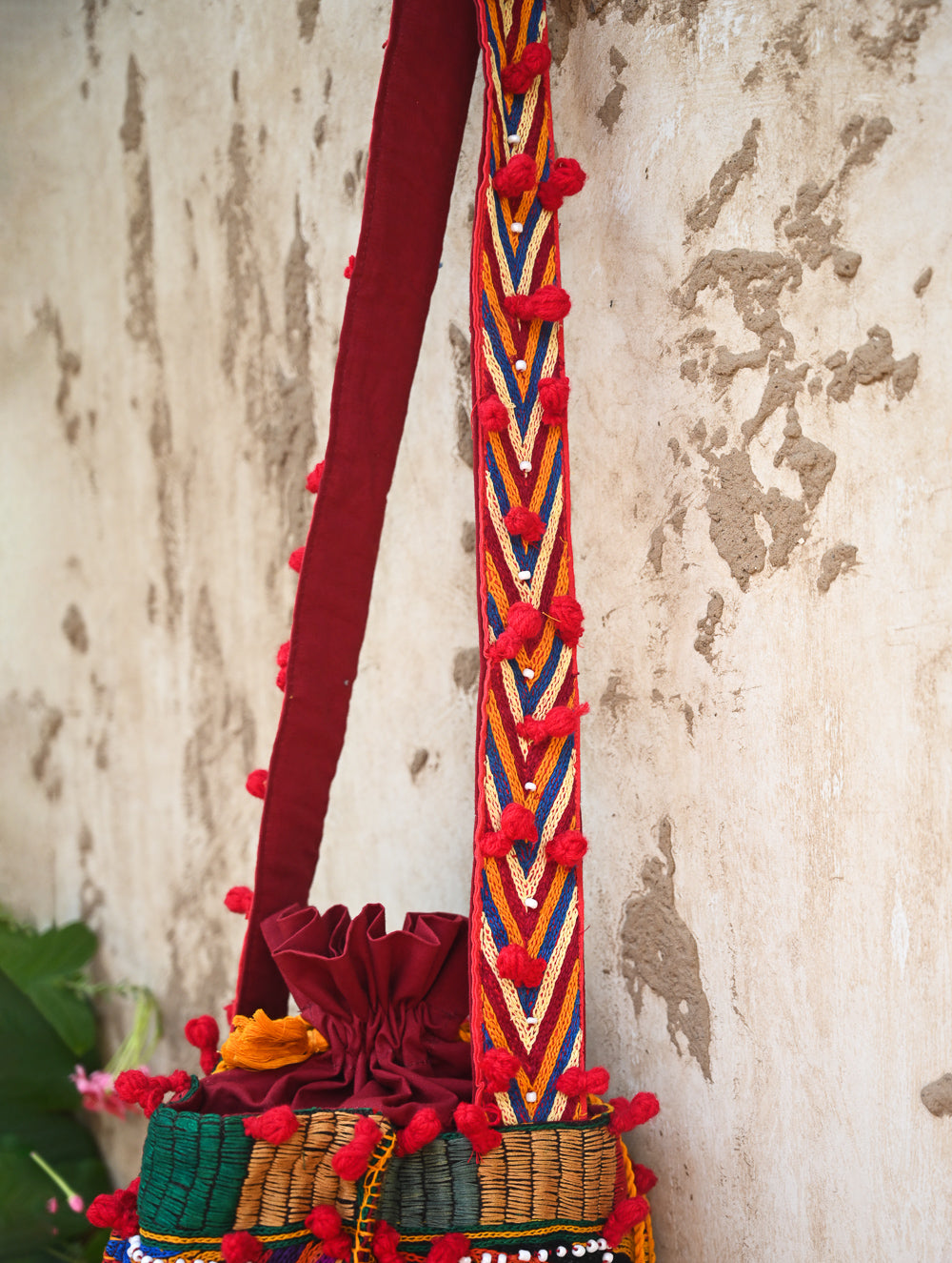 Handcrafted Lambani Potli Sling Bag - Cheela